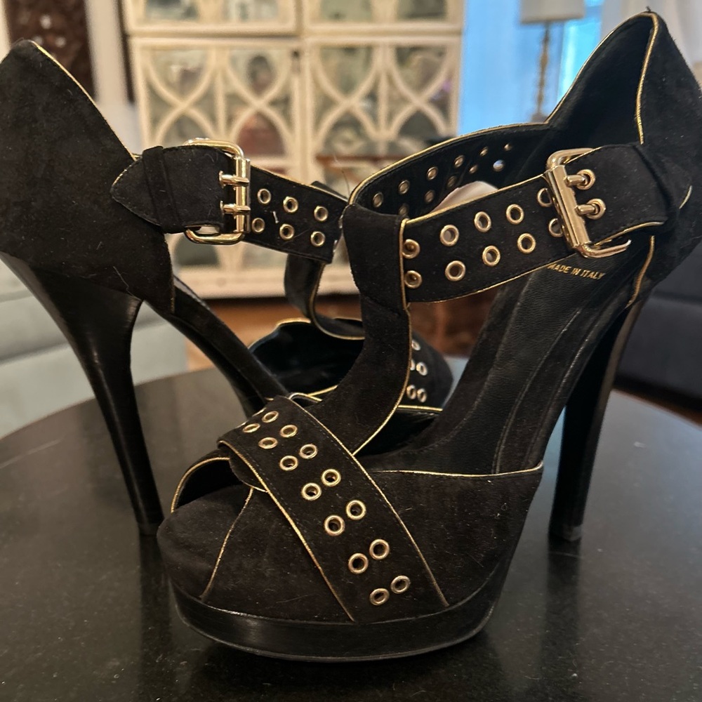 Suede Heels